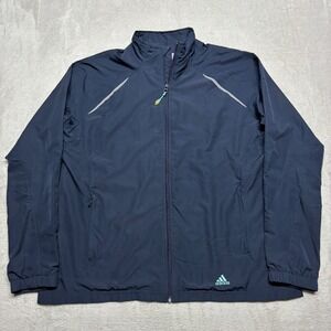 Adidas Lightweight Full Zip Up Running Jacket Women's XL Y2K Mesh Lined Vented‎